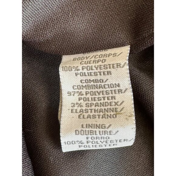 THEIA New Sz 8 Black & Gold Striped Sequin LS Evening Cocktail Dress $495 - Picture 14 of 16